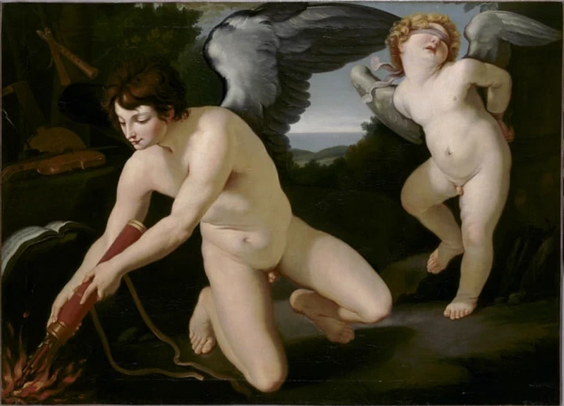 L'Imene che brucia le frecce dell'Amore - copia, Musée des beaux Arts de Dijon